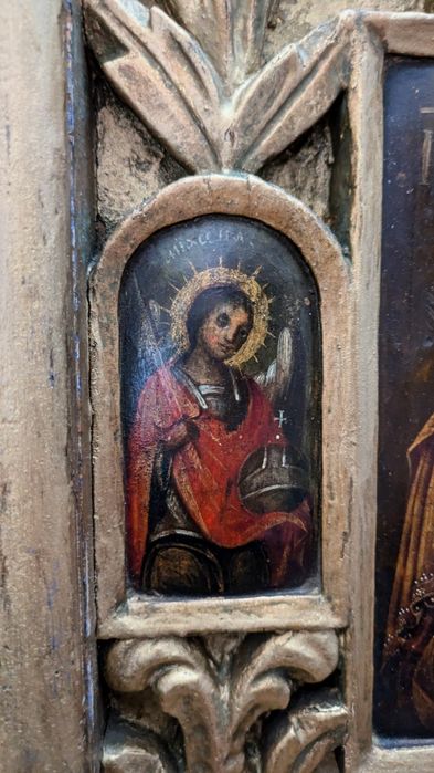 Icoană veche (tematică rusească sau lipovenească unică)