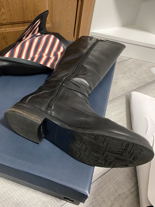 Tommy Hilfiger boots, ботуши естествена кожа, оригинални с кутия, No40