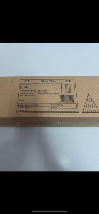 Plasă de țânțari pentru ușă cu cadru alb 220X100cm