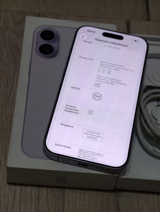 iPhone 17 256 gb ёмкость 100 цикл 73 EAC