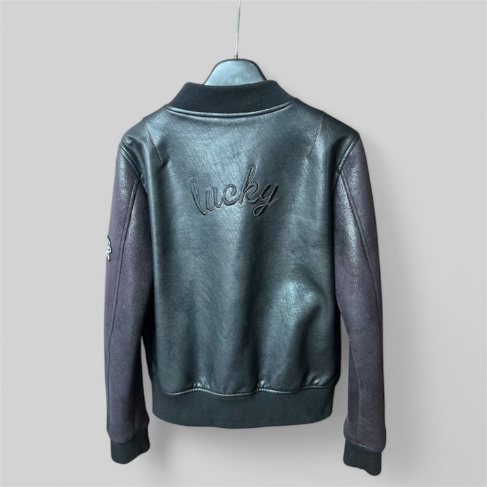 Черно кожено яке от еко кожа