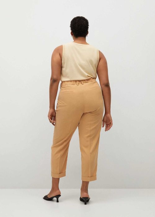 Прав панталон с плисе