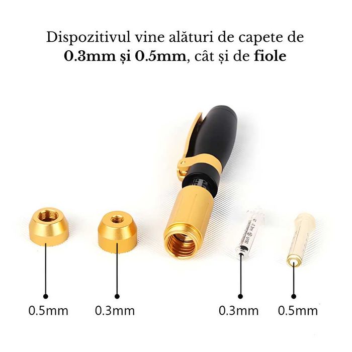 Dispozitiv Premium Reglabil, pentru Aplicarea Acidului Hialuronic