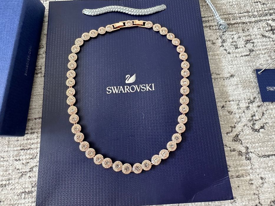 Colier Swarovski rose