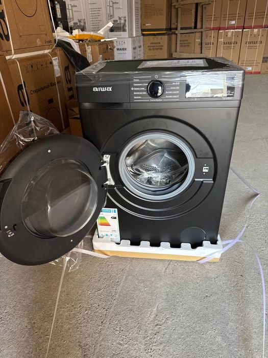 Стиральная машина AIWA (6 кг) — Японское Качество в Стильном Сером Цве