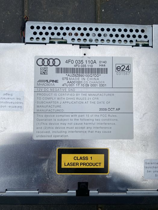 Unitate Multimedia MMI magazie cd uri Audi A6 C6 Facelift
