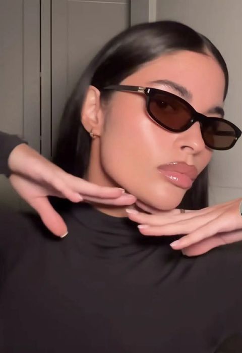 Луксозни дамски слънчеви очила miu miu (черни)