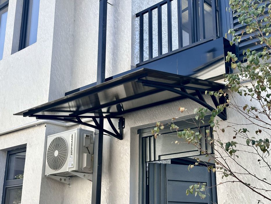 Навес. Козырек. Лексан. Профнастил