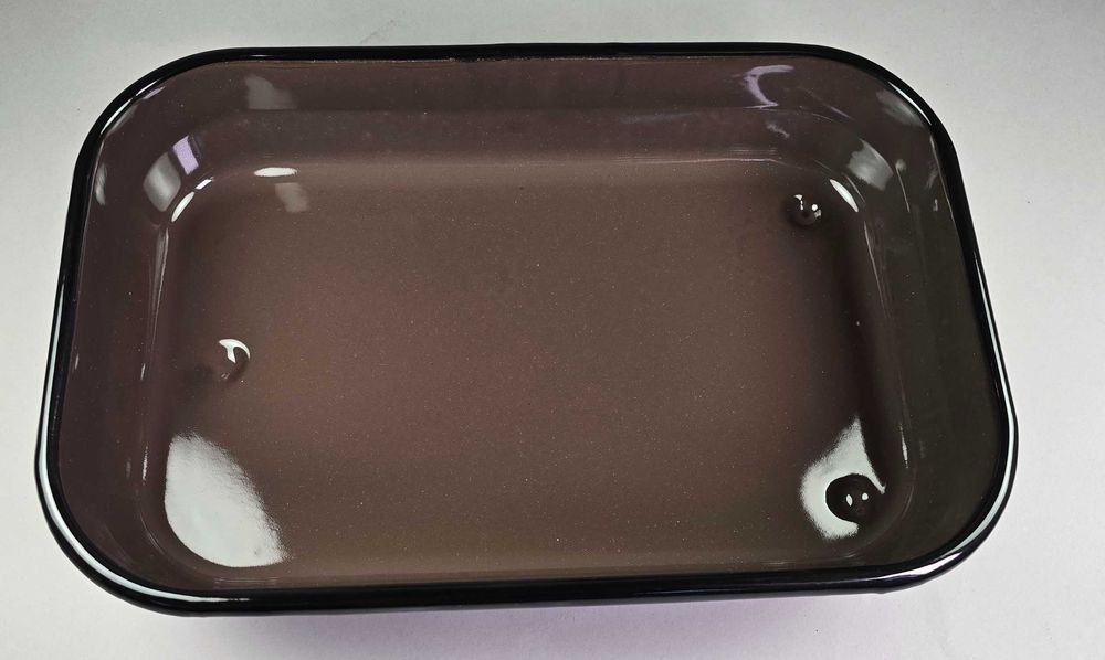 Правоъгална емайлирана тава