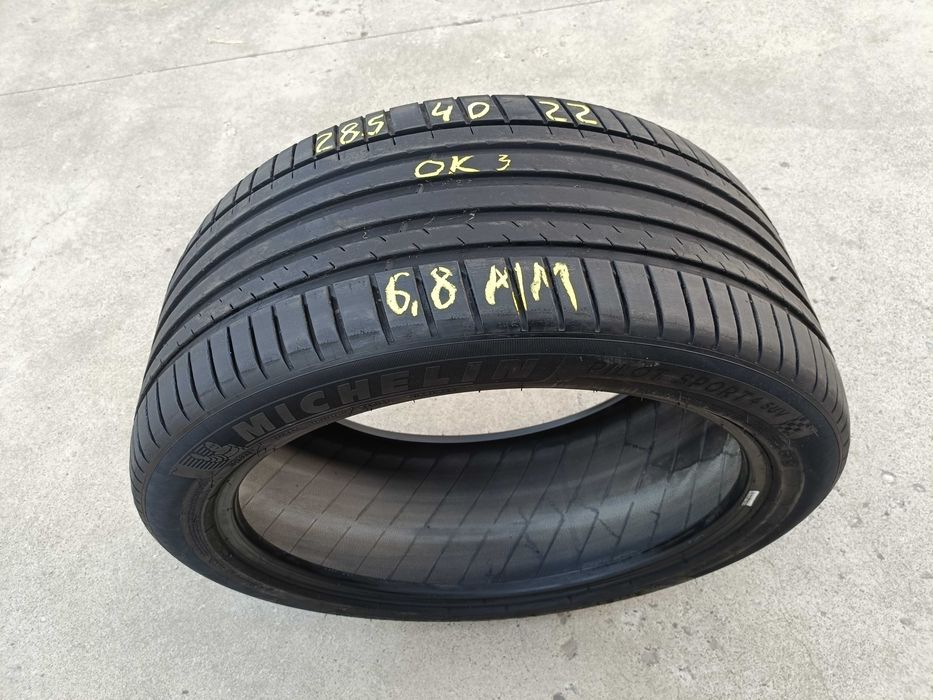 O anvelopa de vara 285 40 22 michelin pilot sport 4 suv profil 6,8 mm