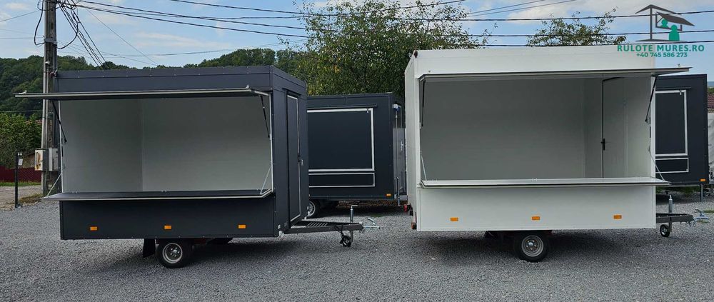 Rulota comerciala fast food , Coffe, patiserie 3m -750kg