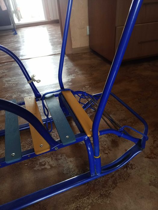 Санки детские синие