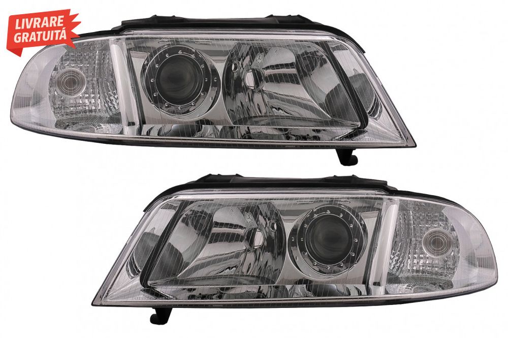 Faruri Audi A4 B5 Facelift (1999-2000) Crom