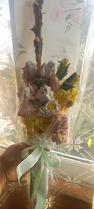 Магнолия из зефира