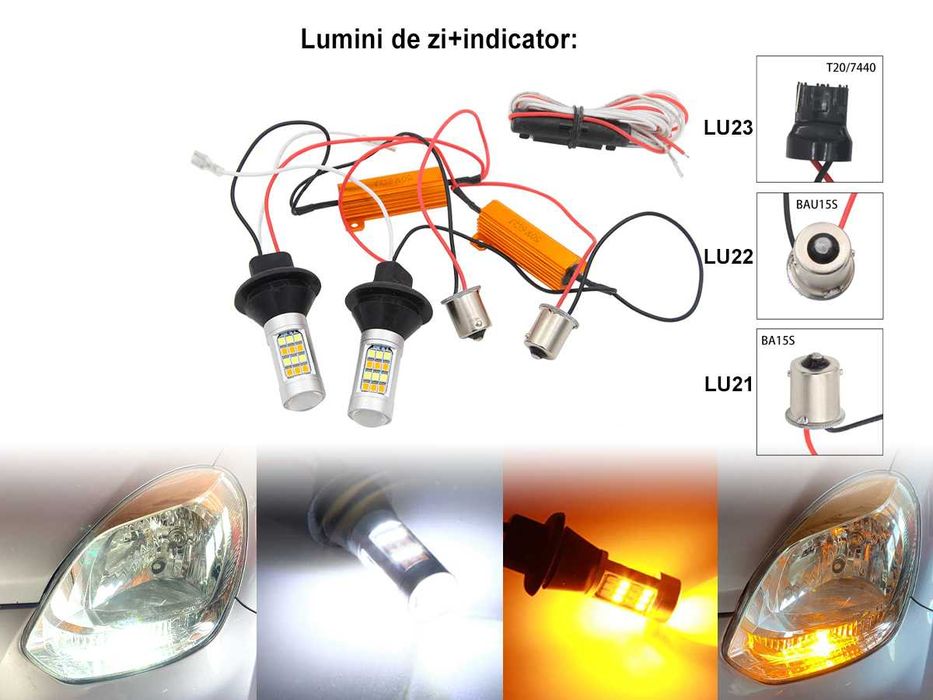 Lumini de zi cu LED și semnalizare - 10W, 12V LED lampi LED becuri