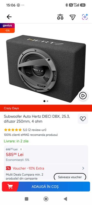 Subwoofer /amplificator