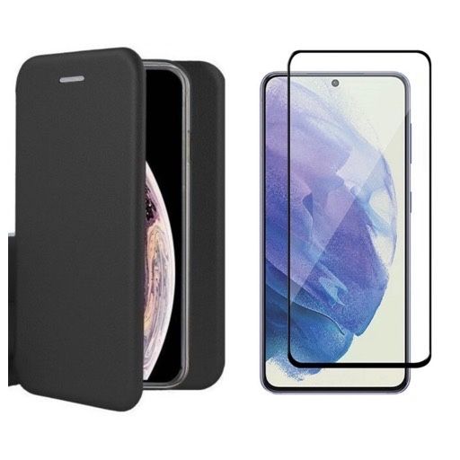 Samsung A51/A52/A53/A54/A55/A56 Flip Case Sintetic Type + Folie Sticla