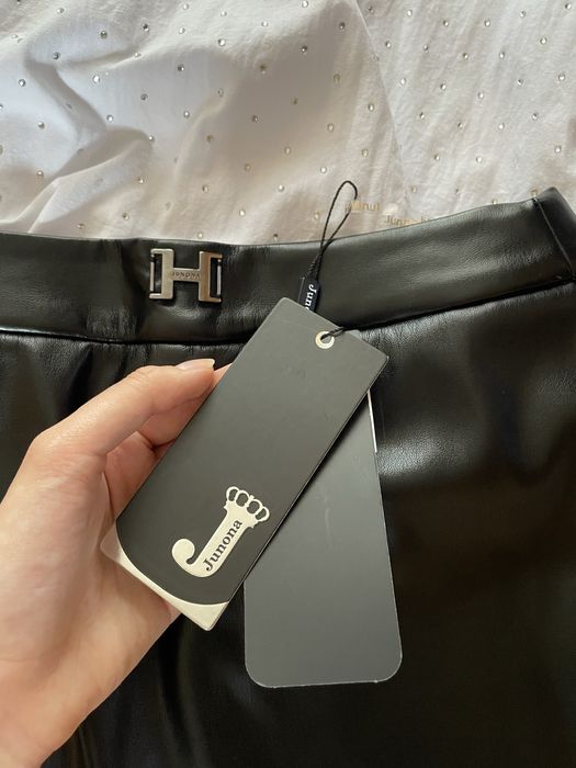 Кожена пола панталон Junona