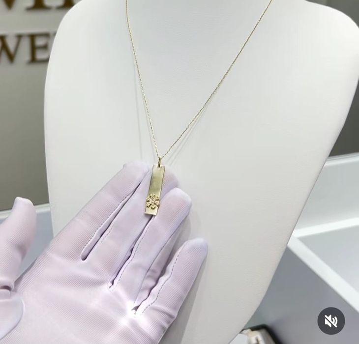 Золотое колье цепочка с кулоном золото