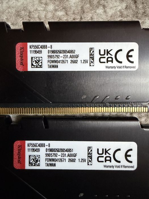 Продам две ОЗУ DDR5 8+8Gb