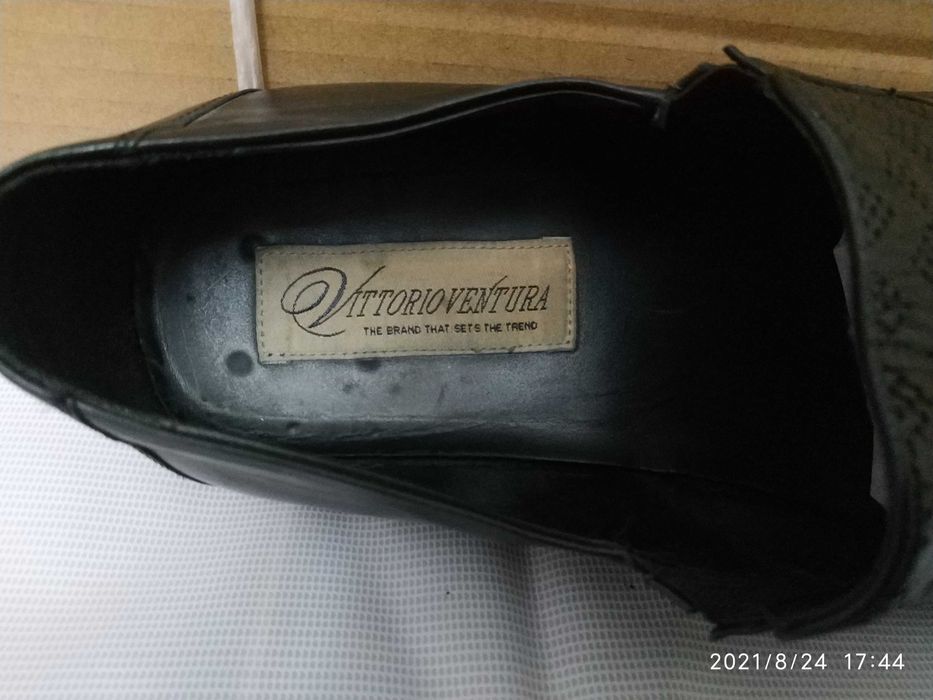 Туфли натуральная кожа, ручной работы - Италия. Большемерки 45-46.