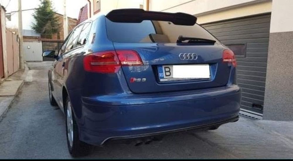 Eleron lip codita luneta Audi A3 8P Sportback RS3 3 usi negru lucios