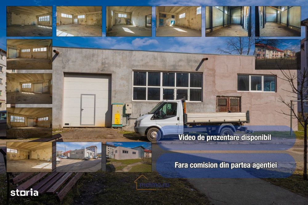 Hala de 307 mp – pozitie strategica intre Gara si Școala Nr. 2