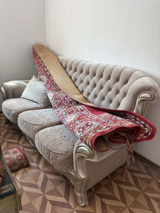 Диван раскладной кровать палас