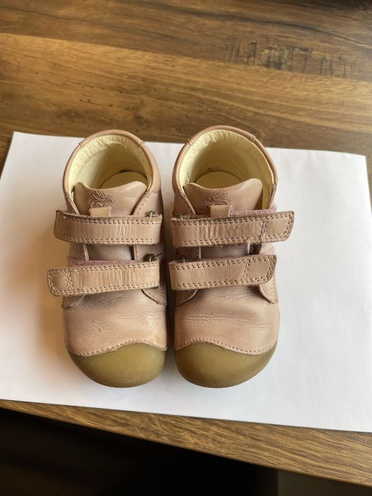 Pantofi Bundgaard piele, barefoot, roz, marimea 24