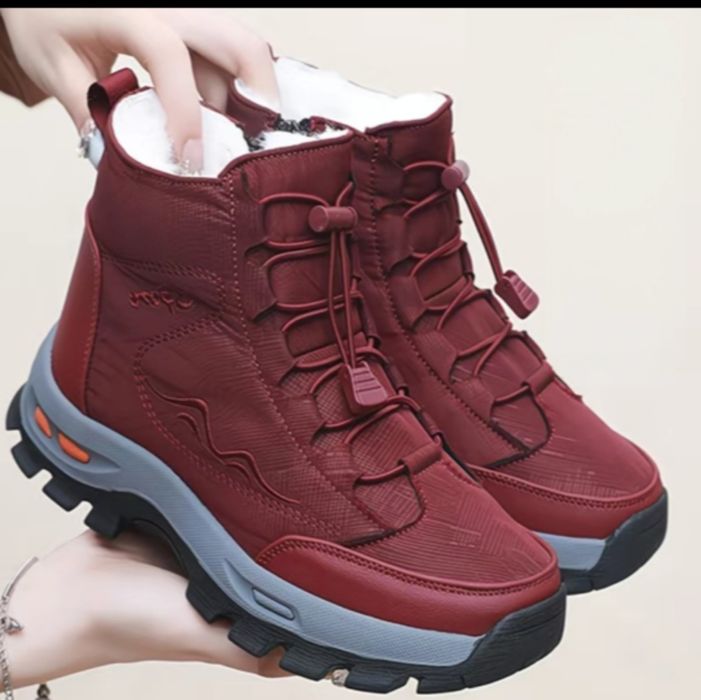 Зимние женские ботинки. Натуральный мех.