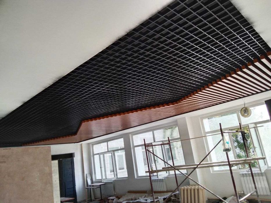 Потолок Грилято клеточный Реечный рейкообразный Армстронг квадратик