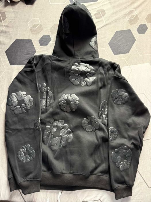 Denim Tears Cotton Wreath Hoodie Black