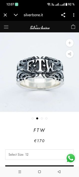 Inel argint FTW marcat 925