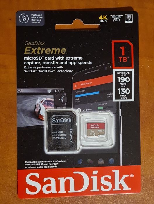 MicroSD SDcard SanDisk extreme 1tb