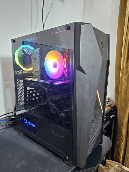 Pc gaming ryzen 5 5600 16gb ddr4 ssd adata u650 240gb rx 580 nitro+