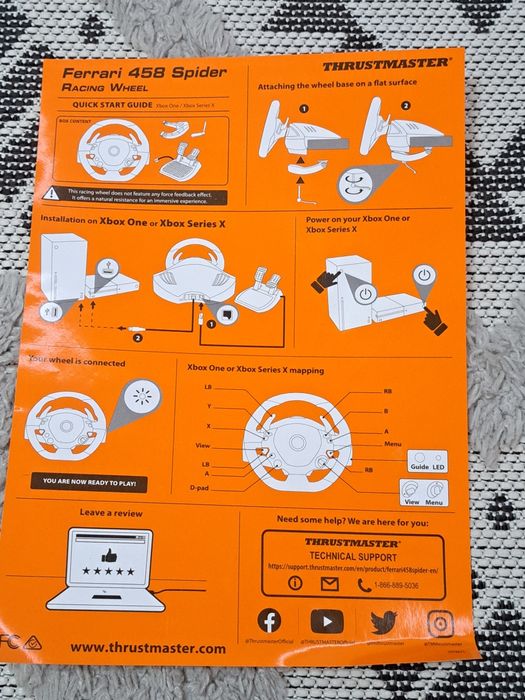 Volan Thrustmaster Ferrari 458 Spider
