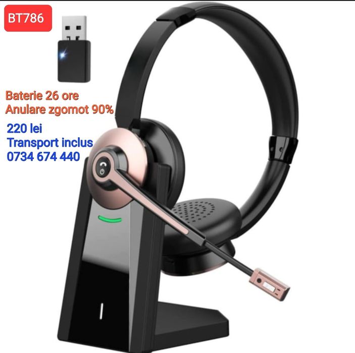 Cască  Call Center diferite modele wireless sau cu fir