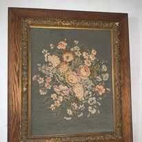 Tablou goblen cu tenta florala