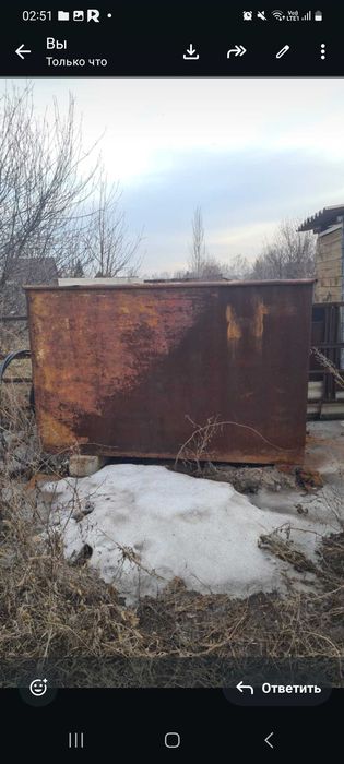 Бак для воды металический