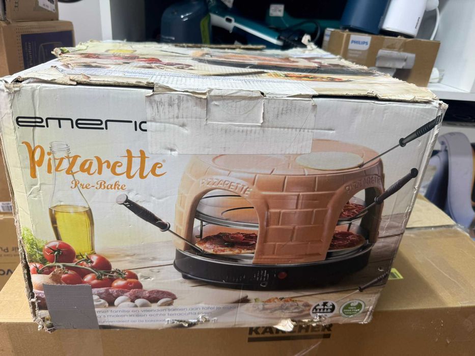 Cuptor Emerio Pizzarette Original pentru mini pizza din teracota