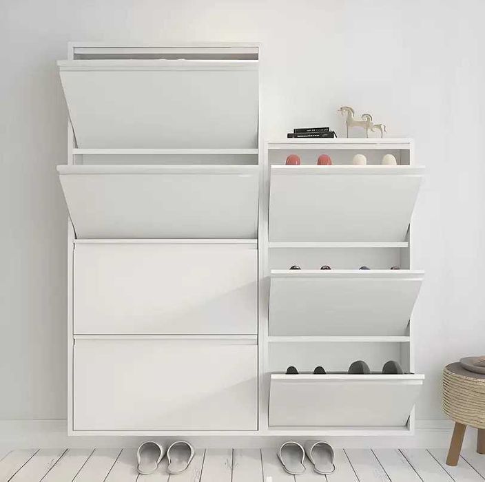 Настенная обувница/минималистичная/тонкие линии/мягкие углы / optim