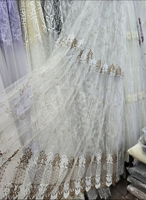 Пердета тюл с бродерия