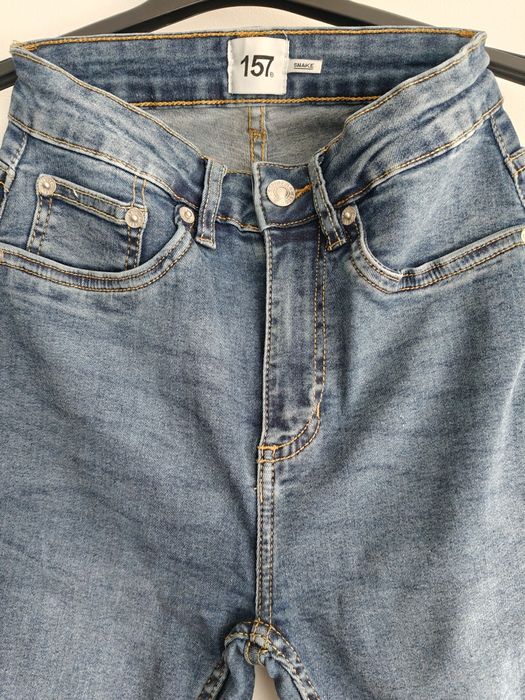 Blugi H&M XS mom fit, blugi slim fit