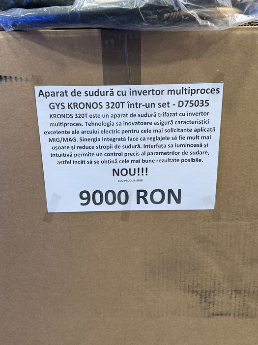 Aparat de sudură cu invertor multiproces GYS KRONOS Nou