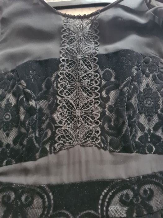 Rochie dantela catifelata Next