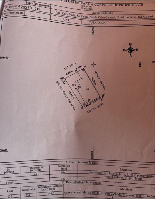 Spațiu Comercial + Mansardă 250 m² în Ceacu, jud Calarasi