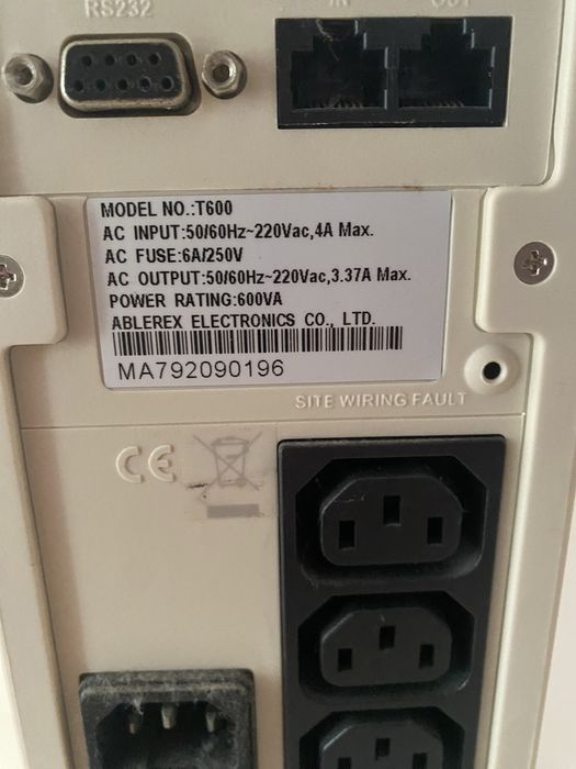 UPS Albarex 600VA/480 W