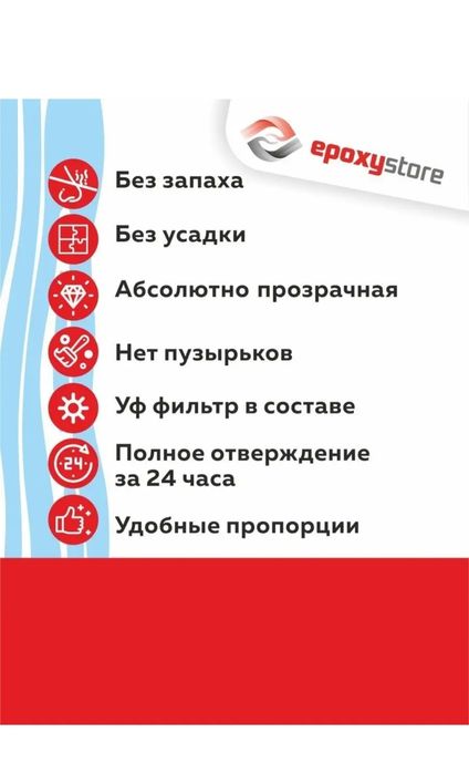 Эпоксидная арт смола для 3D работ POLISAN EPOARTи колера для арт смолы