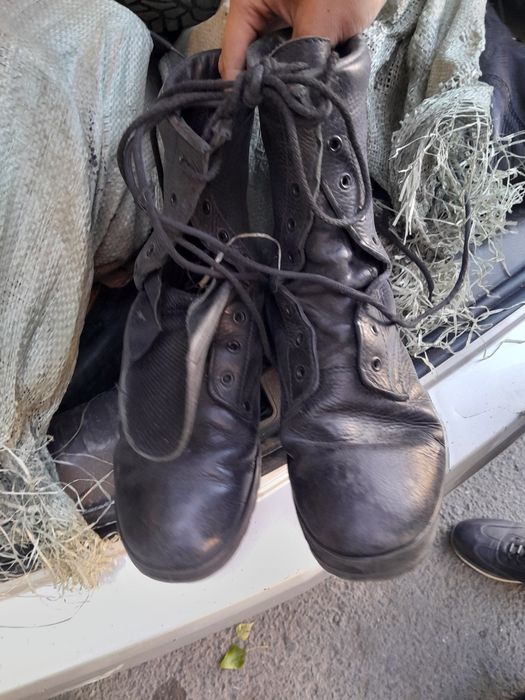 Берцы бу чисто кожа шебер