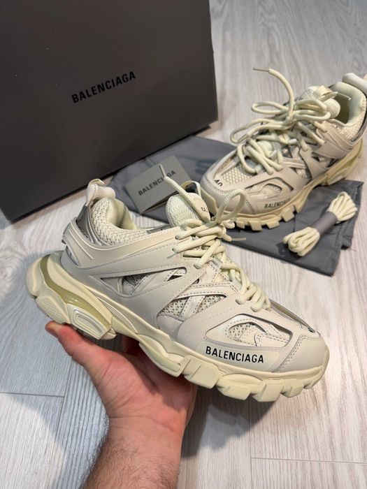 Adidasi Balenciaga Track Lace-Up Sneakers Premium Full Box Bej